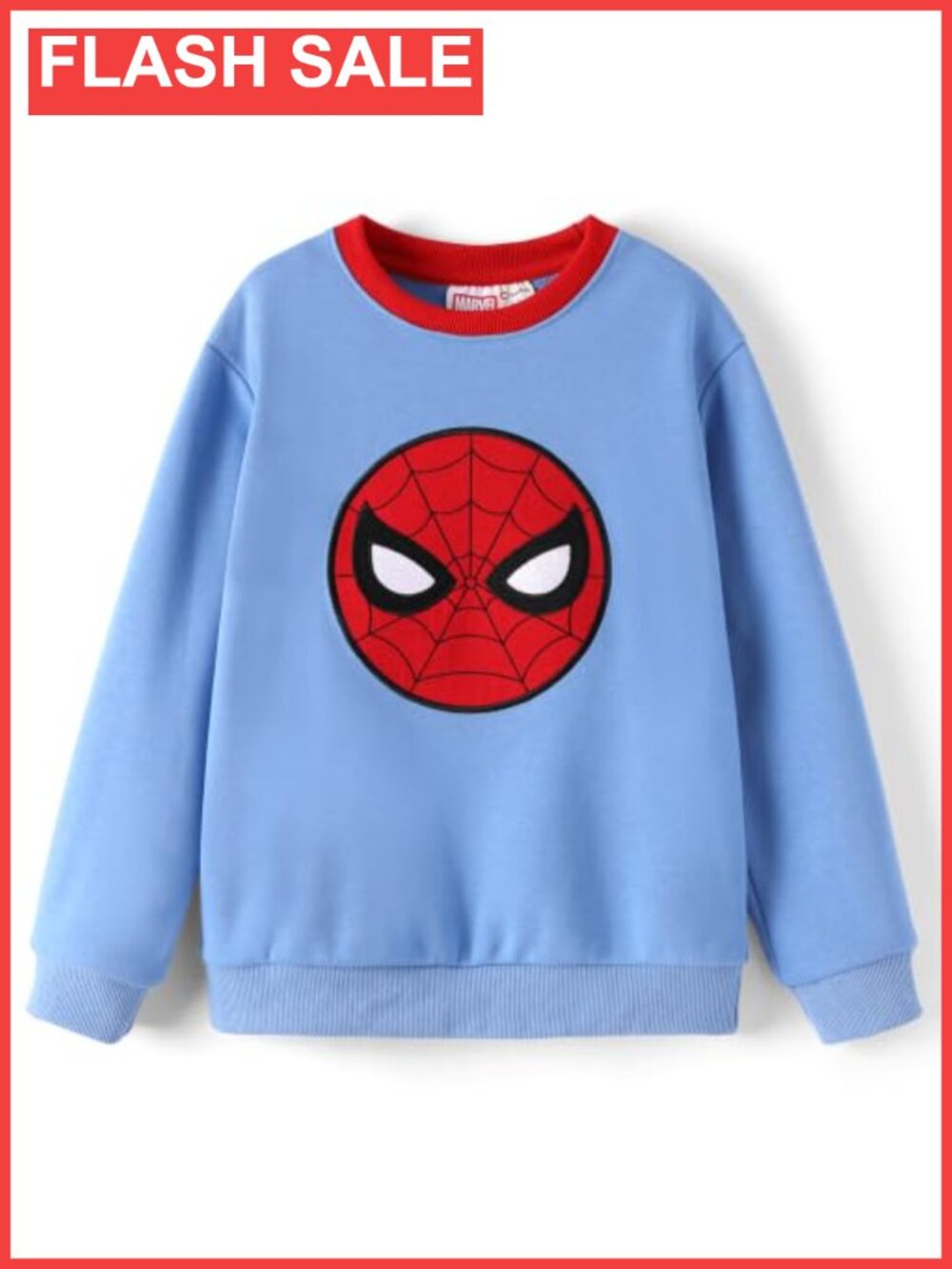 Boys Spiderman Crewneck Sweatshirt Long Sleeve Pullover Polyester Spandex